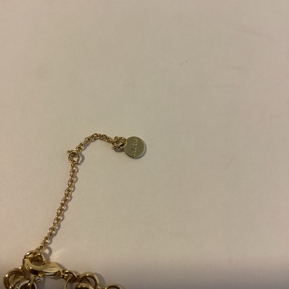 Stella & Dot Tulum Necklace Tassel Fringe Multi Strand Blue Gold Layers - Picture 7 of 16